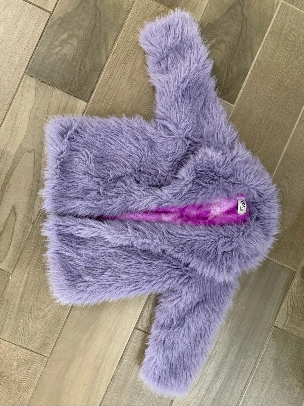 Lavender Haze Purple Faux Fur Jacket